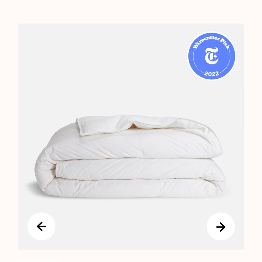 100% Down Brooklinen Duvet